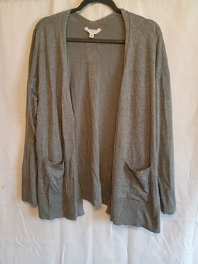 Time And True Size XL 16-18 Lightweight Open-Front Cardigan.